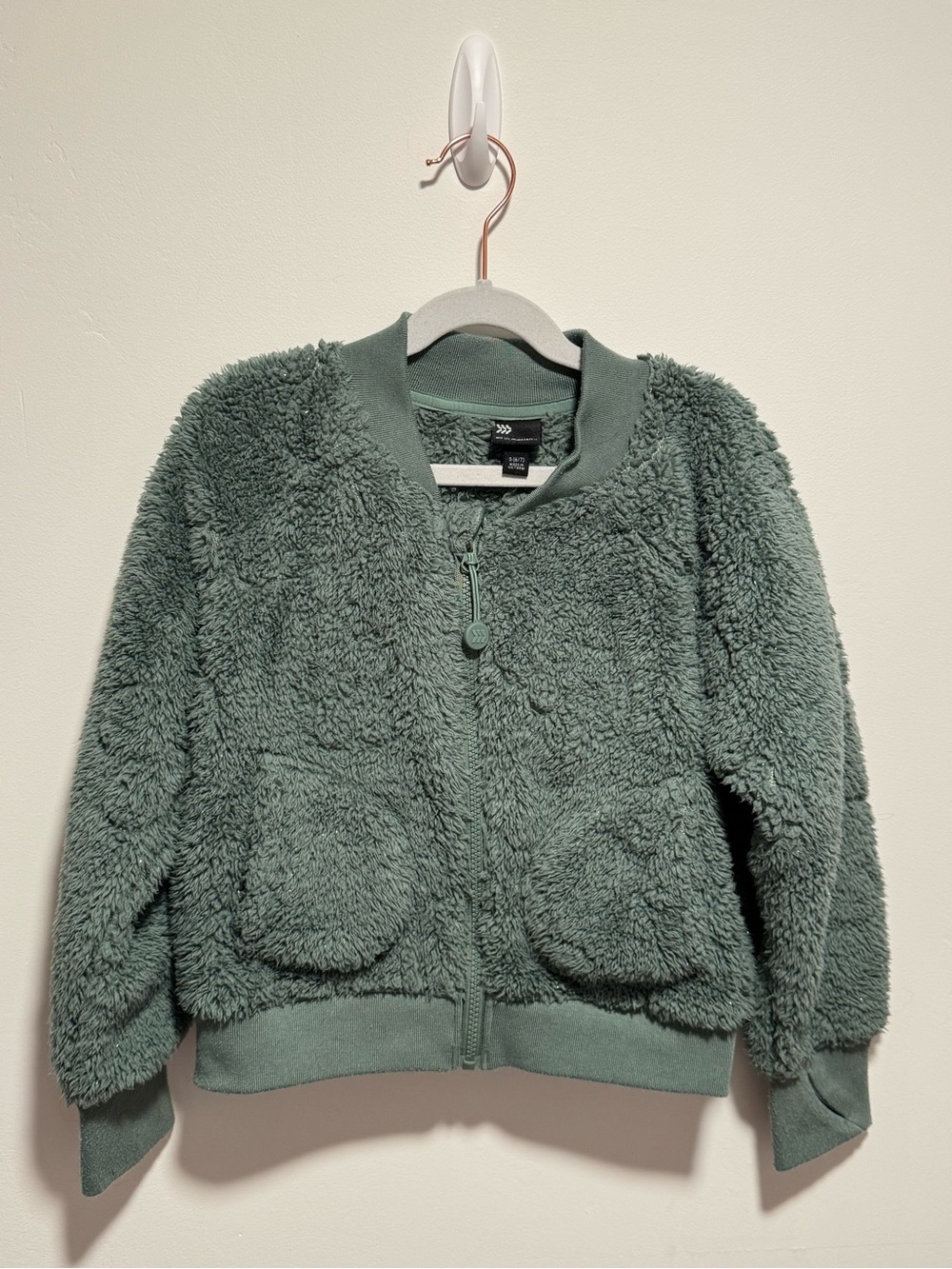 All in Motion Girls Sherpa Jacket – Size 6/7 – Sage Green 💚
